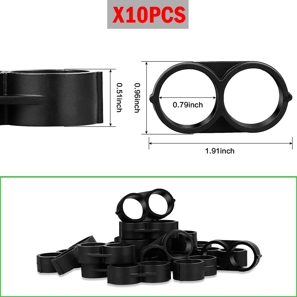Kit Raccordi Per Irrigazione A Goccia Da 1/2", 18 Pezzi Per Tubo Da 17mm: 6 Giunti, 6 Tee, 6 Gomiti, Connettori Spinati, A Prova Di Perdite, Per Giardino E Serre