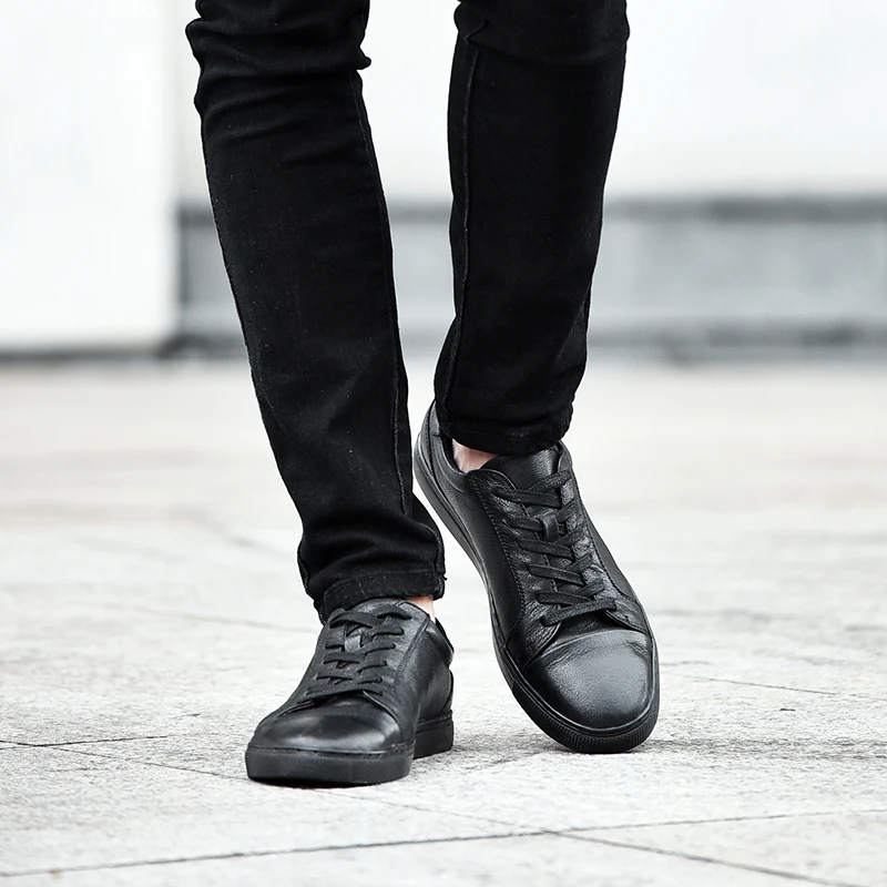 Модные Классические мужские кроссовки из натуральной кожи Zapatos Hombre Лоферы для