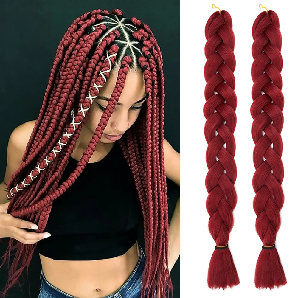 Natifah Jumbo Braiding Hair 165g 41 Inch Kanekalon For Afro Extensions Braids Wholesale Synthetic Fake Bug Grey Color |