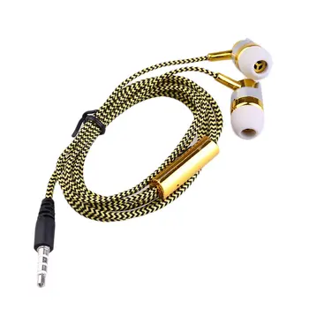 

Professional KY-38 200hz-20000khz 32 Ohm Color Cloth Line Heavy Bass Sound in Ear Music Earphones Universal Mobile Phone Headset