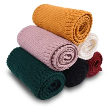 MYZOPER/Новинка года; Однотонный Детский шарф в Корейском стиле; Модный осенне-зимний хлопчатобумажный шарф; теплый шарф