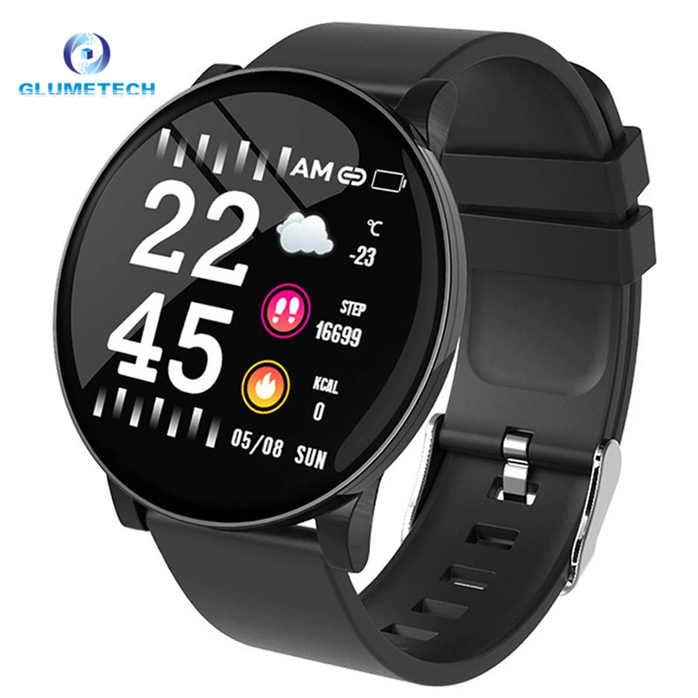W8 Смарт-часы монитор сердечного ритма, погода, погоды, фитнес-часы ...