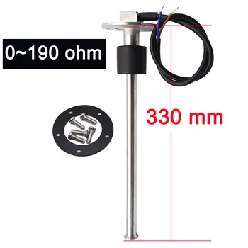 

Custom size 330mm 650mm 640mm Water Fuel Level Gauge Sensor 0~190ohm 240~33 ohm 650 mm Fuel Sender Unit Sensors