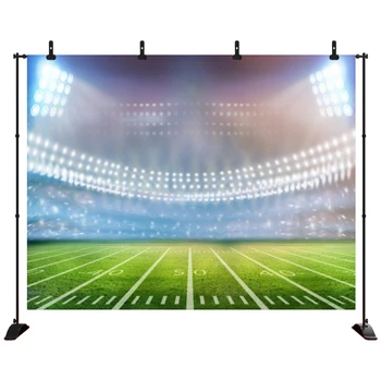 

Champion Cup night Soccer Field Stadium Grassland Baby Birthday Backdrop Photography Background For Photo Studio
