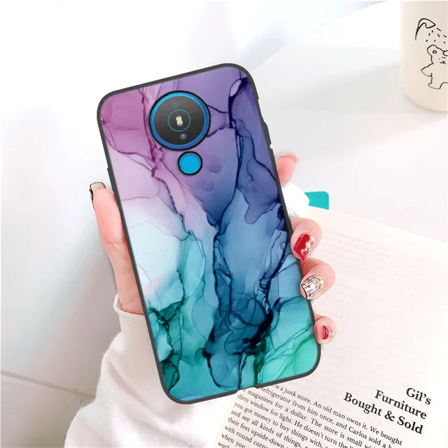 Soft Marble Phone Case For Nokia 1.4 8.3 5G Cases For Nokia 7.3 7.1 Plus 5.4 2.4 3.4 3.2 9 1.3 5.1 2.1 Silicone Protective Cover M731