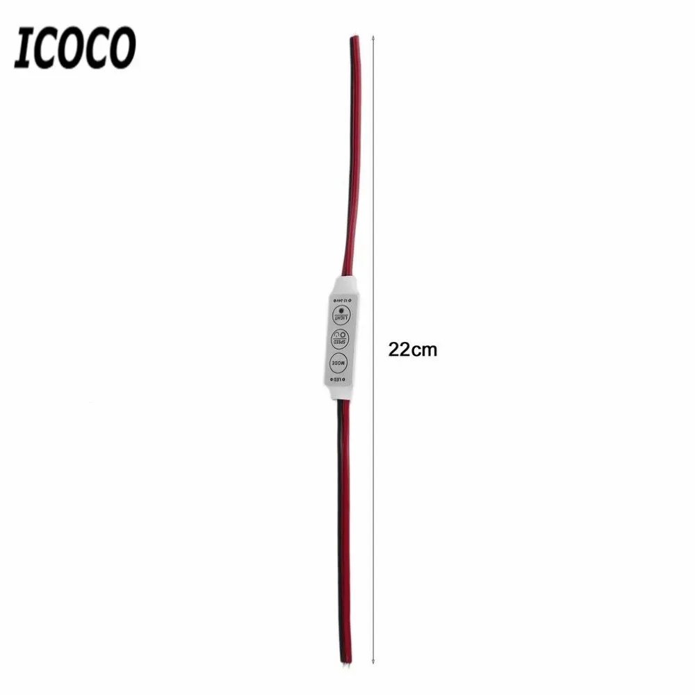 DC 12V Мини rgb контроллер диммер переключатель для 5050 3528 SMD светодиодный свет