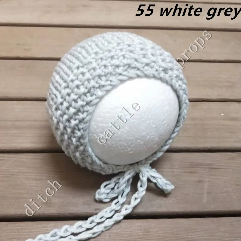Thick hat, newborn photography props Handcraft Baby hand Knit Milk Cotton Thick Bonnet  Baby Photography clothing accessoriesdiy baby 