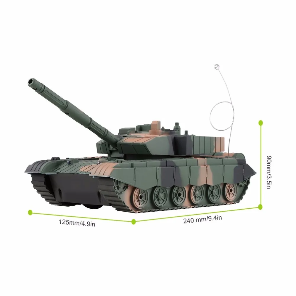 1:20 4CH Мощность дистанционного управления Танк военный автомобиль бронированный танк боевые танки револьверный вращающийся светильник и музыка радиоуправляемая модель детские игрушки