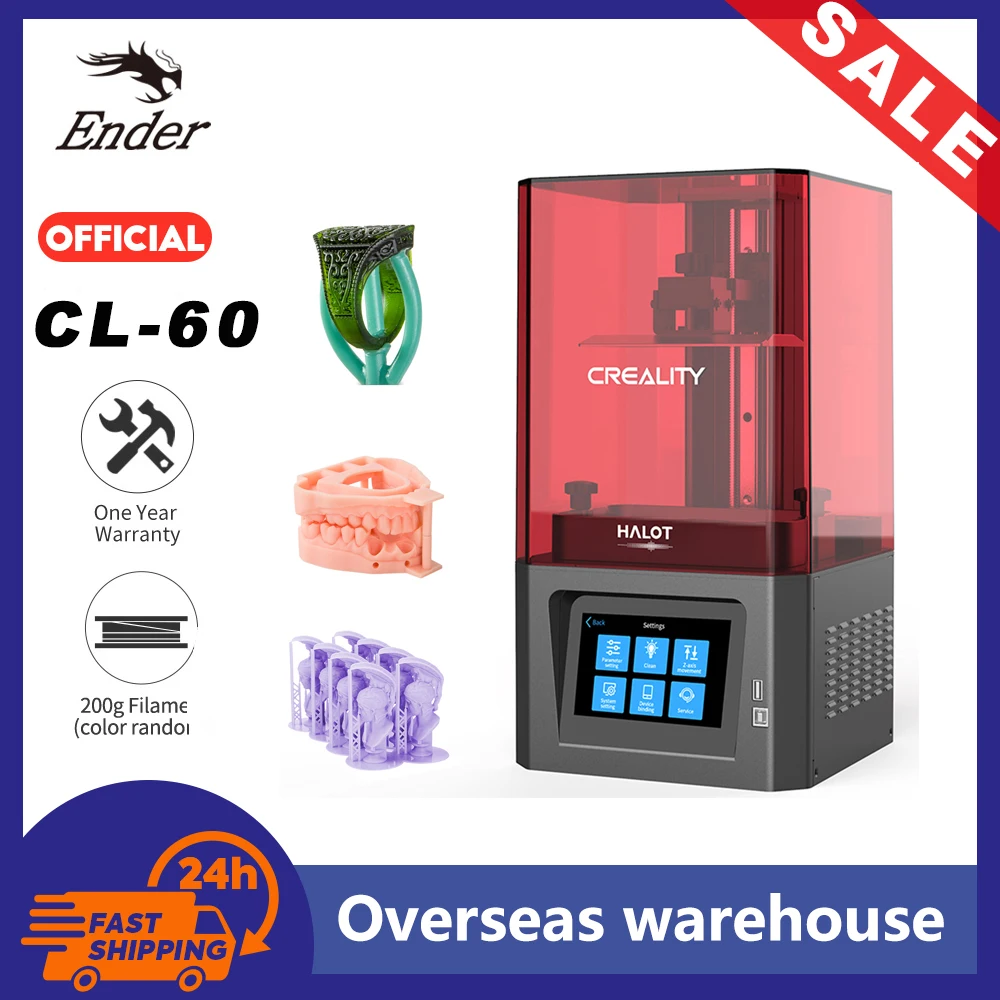 Оригинальный зеркальный 3D принтер Creality HALOT-ONE Resin размер печати 127x80x160 мм с