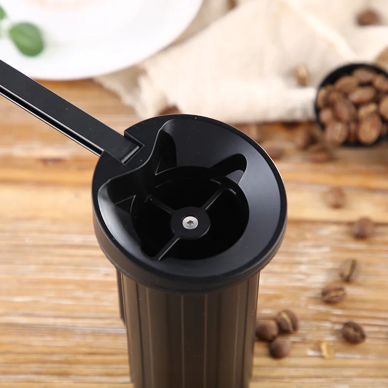 Portable H-Idden Handle Hand Coffee Machine Hand Coffee Grinder Household Coffee Pot with Stainless Steel Grinding Core Househol