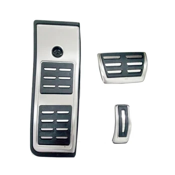 

For Audi New A4 B9 2016 2017 AT LHD New High Quality Stainless Steel Automatic Accesories Footrest Pedal Cap Cover