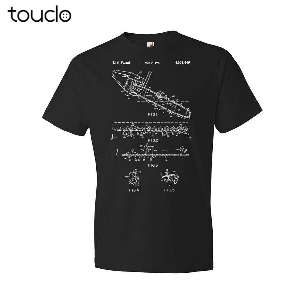 Sega A Catena Camicia Paesaggistica Regalo Motosega Blueprint Lumberjack Regalo Arborista Regalo