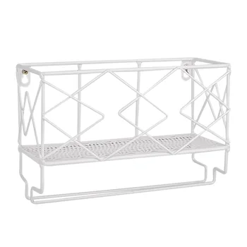 

With Screws Bar Wall Hanging Solid Practical Durable Home Decor Space Saving Kitchen Iron Art Simple Wine Rack Heavy Duty