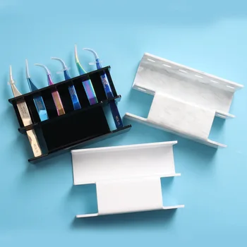 

6 Holes Eyelash Tweezers Storage Rack Lash Extension Tools Organizer Holder Stand Nail Tattoo Beauty Tools Shelf