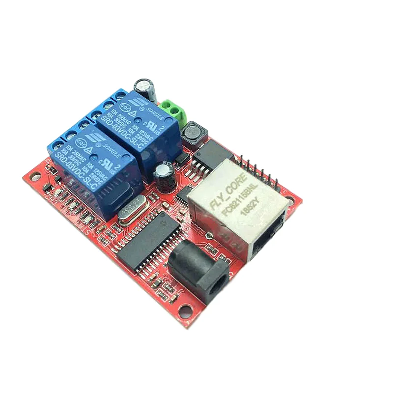 

LAN Ethernet 2 Way Relay Board Delay Switch TCP/UDP Controller Module WEB Server l29k
