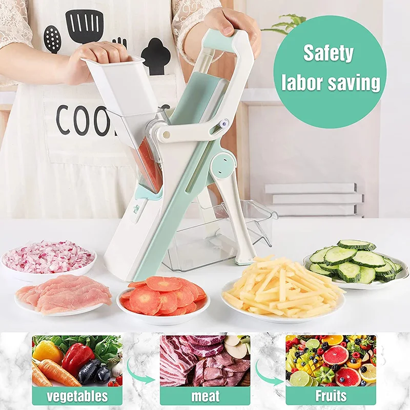 Food Slicer Vegetable Shredder Vegetable Cutter Multifunctional Vegetable Cutter Lemon Slicing Kitchen Grater Meat Not Hurting Your Hands Kitchen Tool