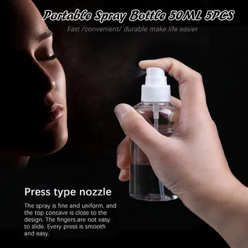 

5PCS Refillable Empty Bottle Portable Spray Bottle Travel Split Bottle Spray Bottle Sterilization Bottle Alcohol Dispenser#25