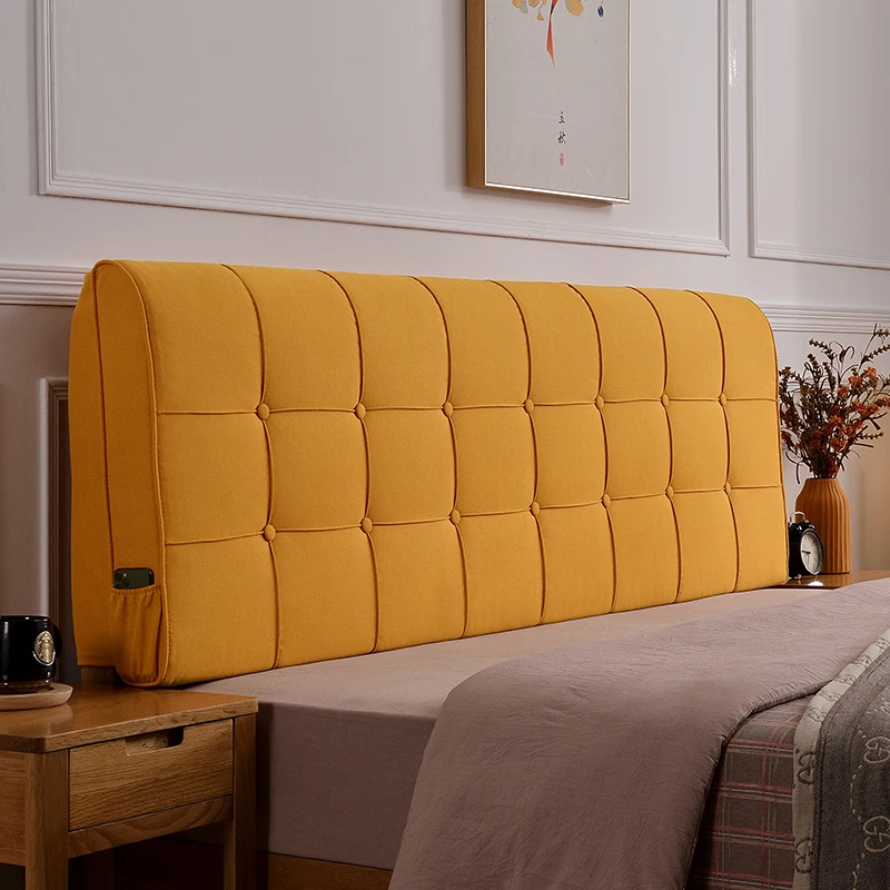 Nordic style bed head pillows no bed tatami pillows can be adapted washable towel head cover back board soft cover