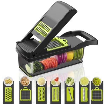 

Multifunctional Vegetable Fruit Slicer Grater Cutter Peeler Potato Peeler Carrot Grater Drain Rack Manual Cutter Food Processor