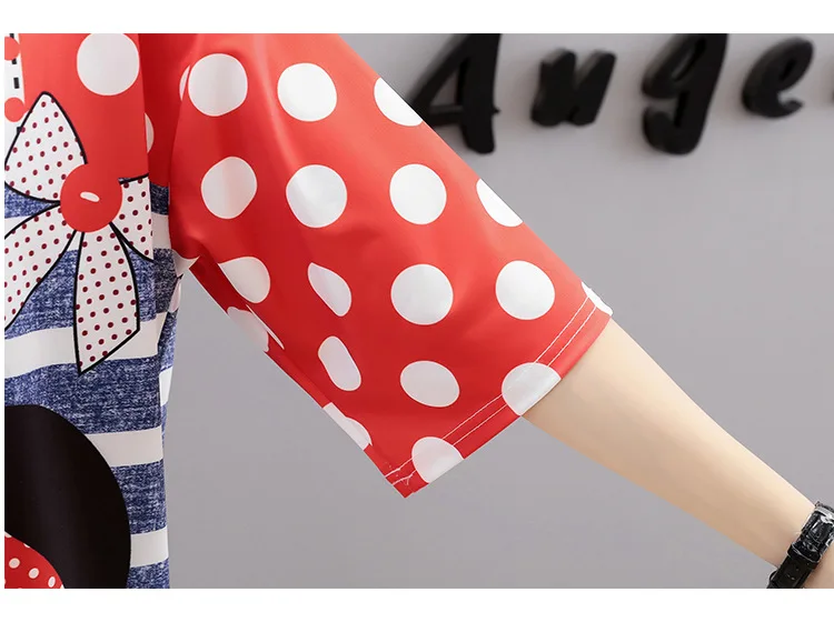 Большая Длинная женская футболка с Минни Маус, Женские топы с коротким рукавом, повседневная одежда, футболка для женщин, футболка с Минни Маус