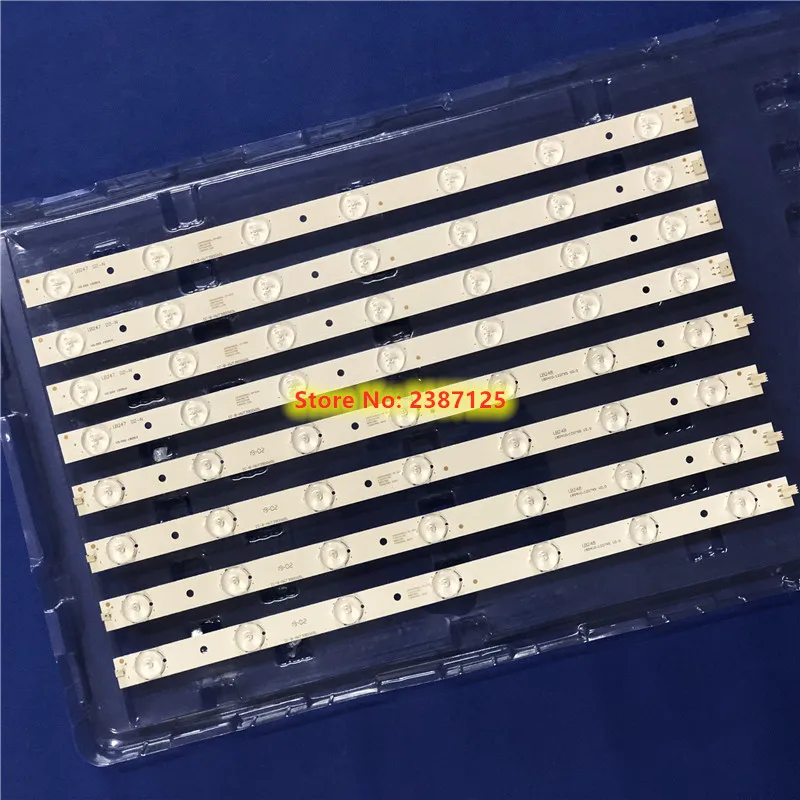 Полоса светодиодной подсветки для 180-W00-390000H IC-B-HWT39D060L IC-B-HWT39D060R V390HJ1-P02 T390HVN01.0 5 шт. (40