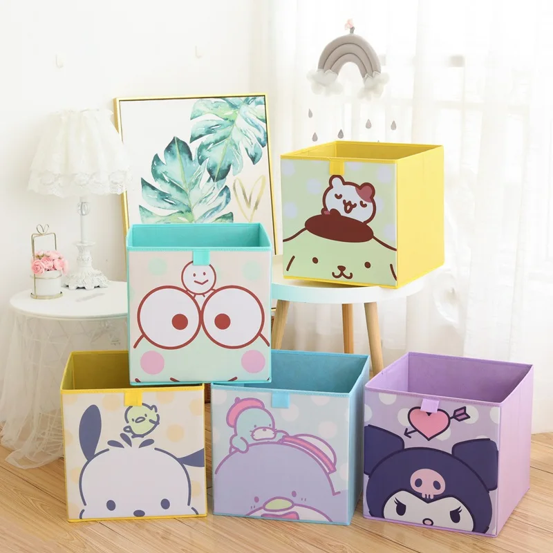 Cute Cube Storage Bins Large Cotton Linen Fabric Folding Storage Box  Foldable Bins For Kids Toys Organizer With Lids Storage Basket Laundry  Basket 230413 From Gou09, $8.9