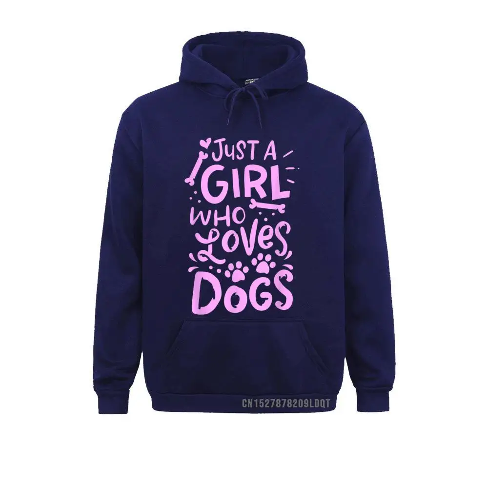 Crazy Just A Girl Who Loves Dogs Funny Gift Dog School T-Shirt__B10136 Boy Sweatshirts Oversized Father Day Long Sleeve Hoodies  Sportswears Just A Girl Who Loves Dogs Funny Gift Dog School T-Shirt__B10136navy