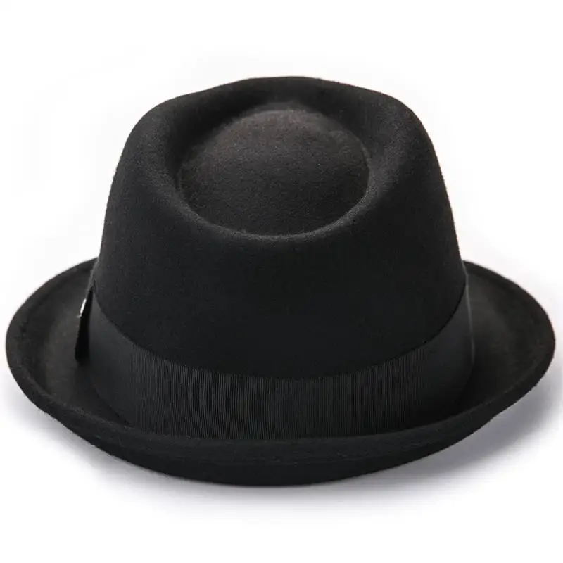 Sedancasesa, Новое поступление, Мужская зимняя шапка, мужская мода, шерстяные фетровые шапки, модная шляпа Fedora, британские шляпы для отдыха для мужчин