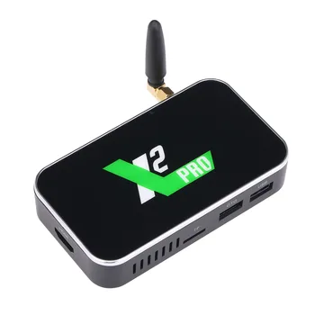 

X2 Pro Smart Android 9.0 TV Box S905X2 Cortex-A53 Quad Core 64 Bit 4GB / 32GB 2.4G & 5G WiFi &1000M LAN 4K HD Media Player