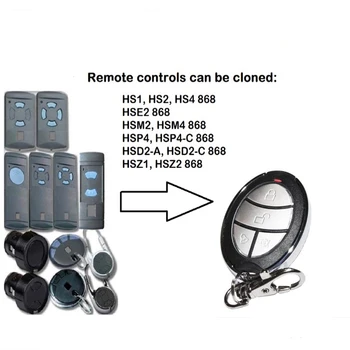 

For HSM4 868mhz compatible HSM2 HSM4 HSE2 868MHz door remote control command transmitter
