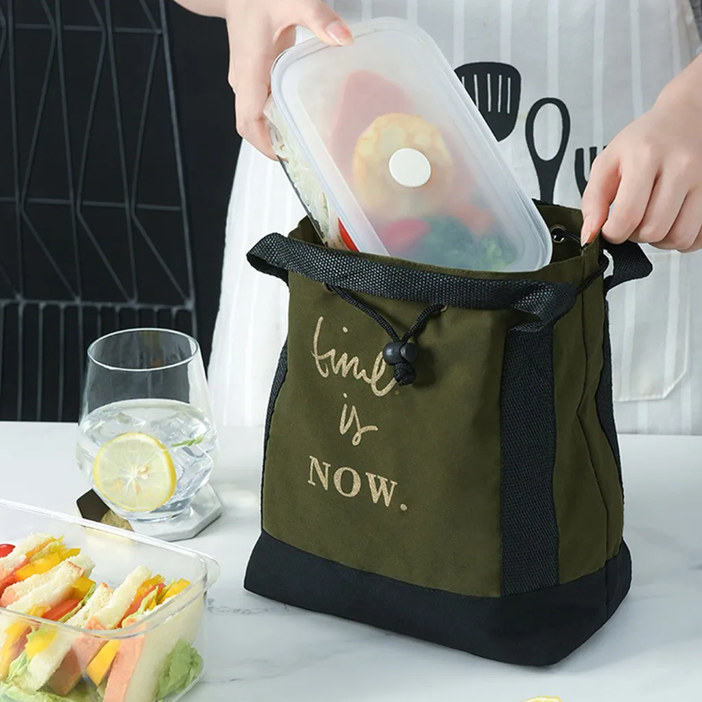 heat preservation lunch bags Large Capacity Thickened Portable Insulation Bag Lunch Picnic Bag for travel Drawstring bag#1010Y20
