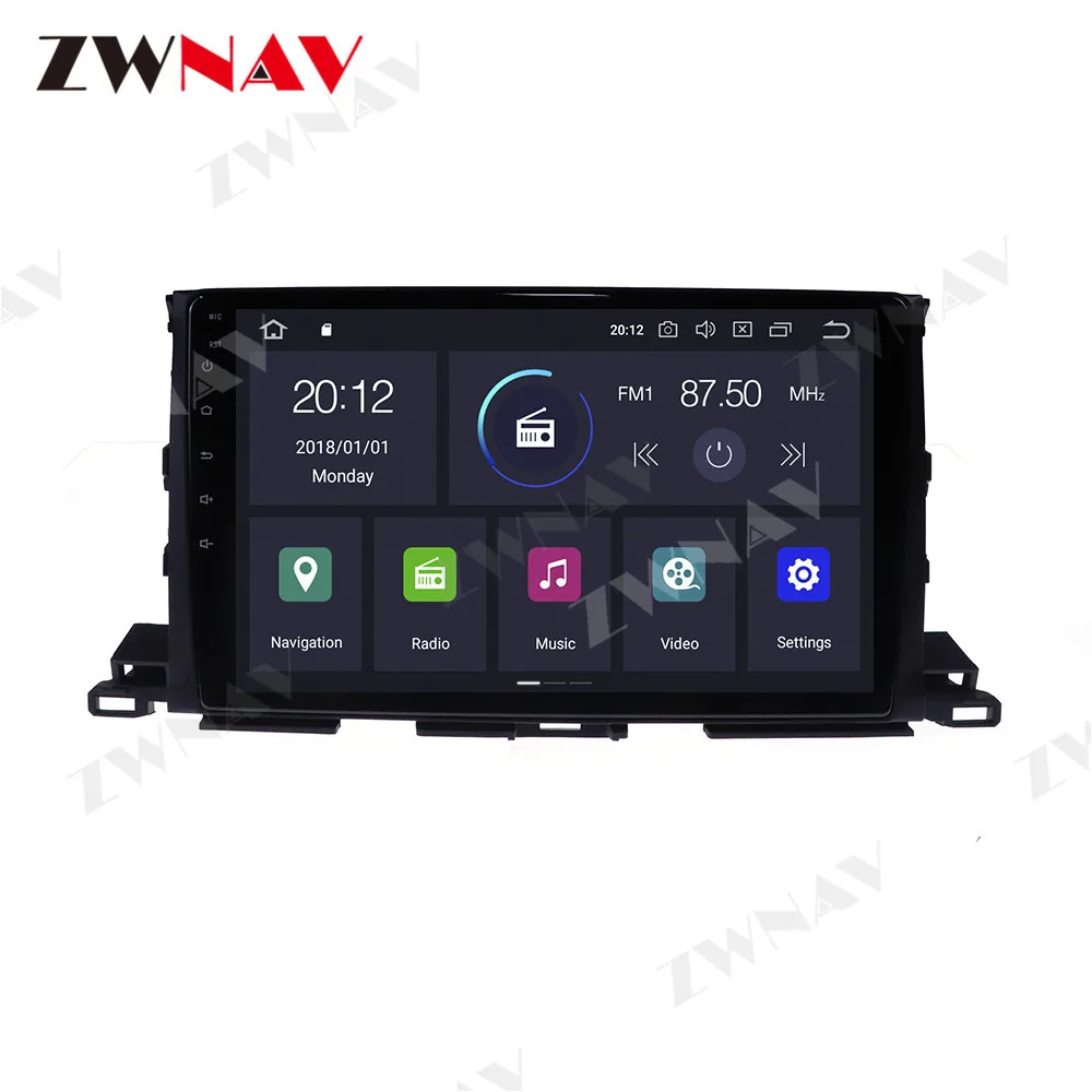 

ZWNAV For Toyota Highlander 2015 2016 2016 2017 2018 Android 10.0 Car Radio Stereo GPS Navigation Multimedia Head Unit Player
