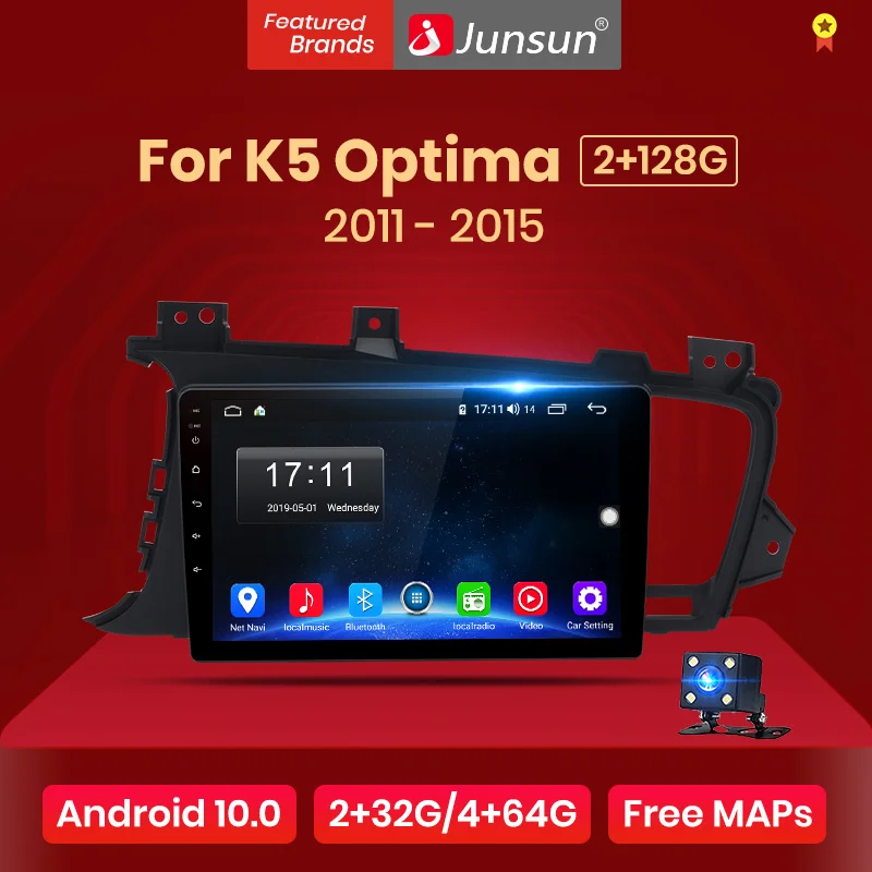 (Промокод: SOBLACK500) Junsun V1 Android 10 0 2G + 32G DSP автомобильный Радио мультимедийный видео