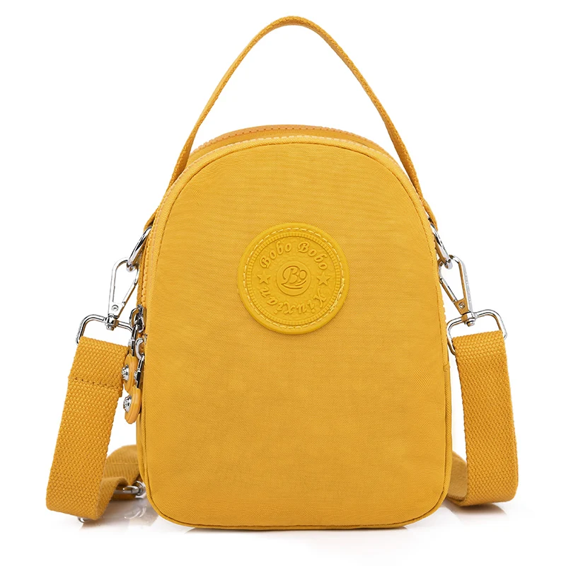 Vintage Fashion Female Tote Bag New Solid Color Nylon Women