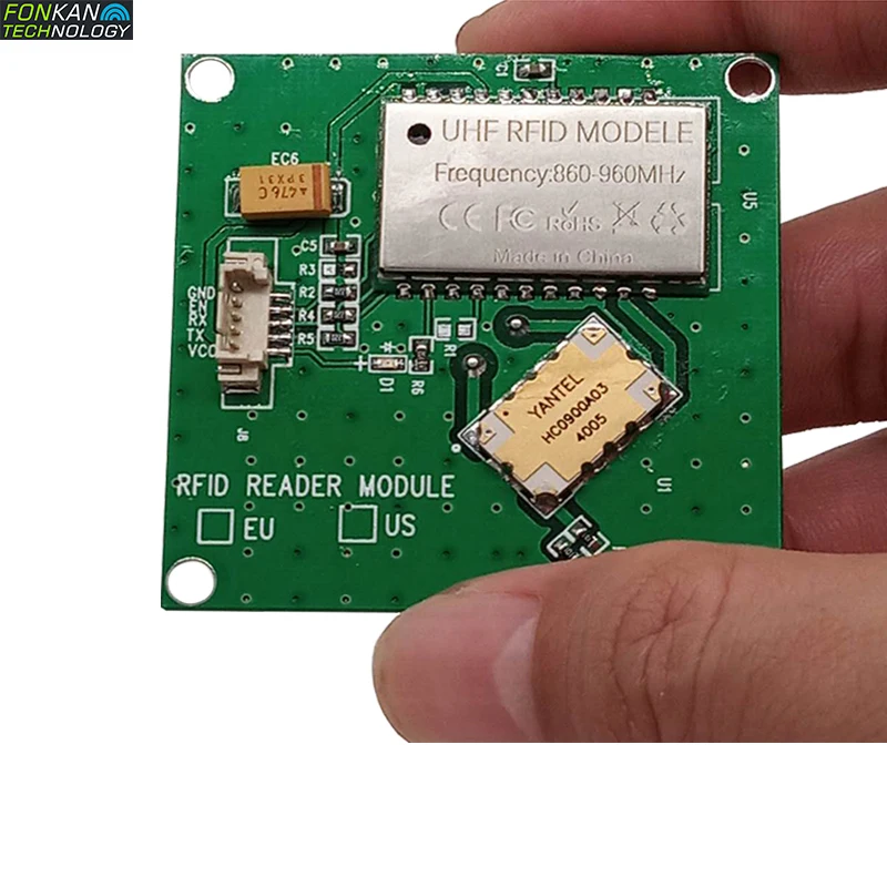 FONKAN RFID модуль UHF и антенна ISO18000-6C 860-960 МГц ЕС/США Частота интегрированный антенный модуль для Raspberry Pi TTL232