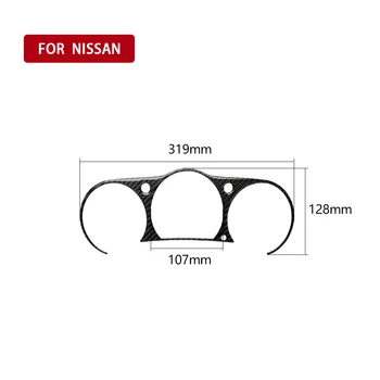 

Interior Instrument Panel strip Auto Carbon Fiber Cluster Sticker Trim