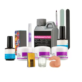 

120ml Nail Art Acrylic Liquid Powder Buffer File Brush Dryer Tools Kits