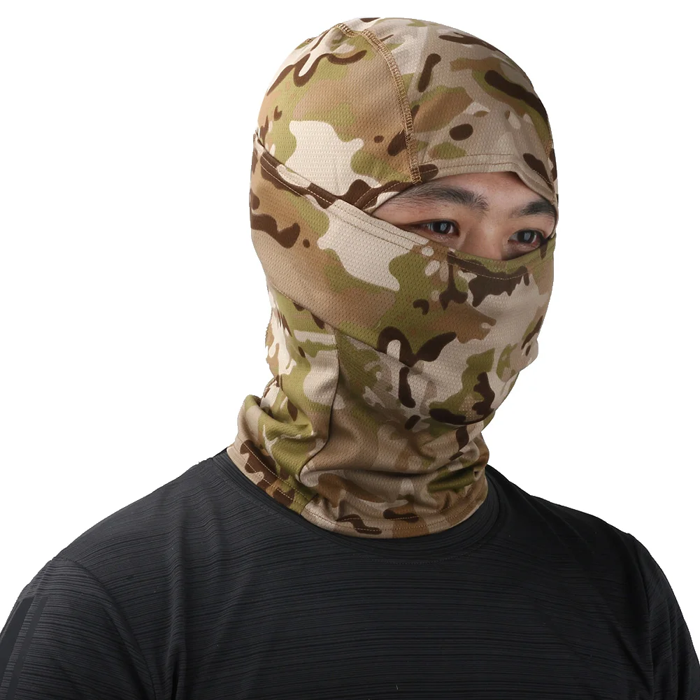 Camouflage Outdoor Cycling Hunting Hood Protection Balaclava Head Face Cover Breathable Scarf