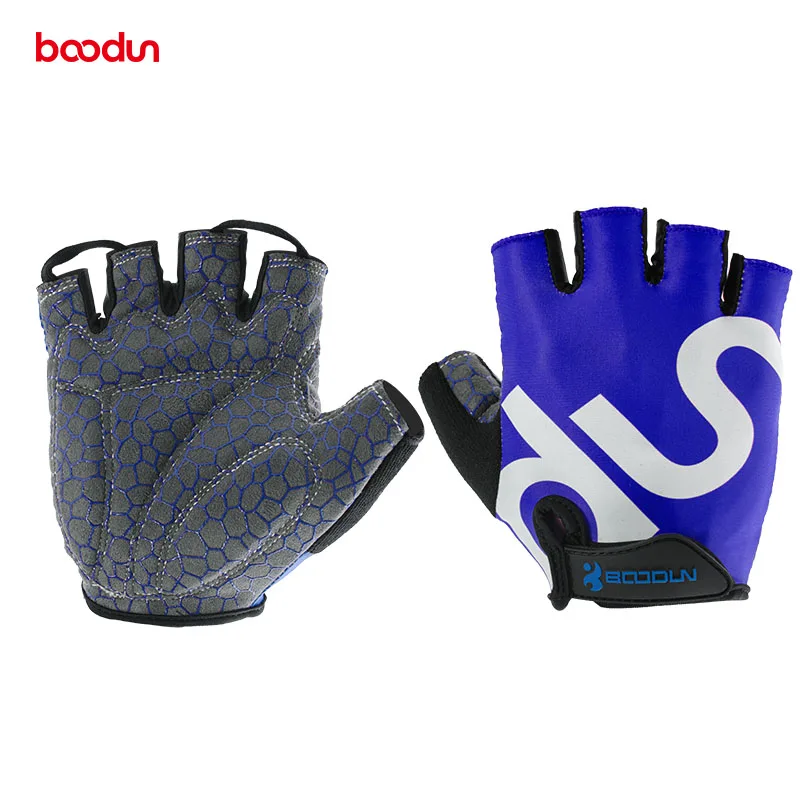 MTB Road Glove Half Finger Bike Cycling Gloves for Men Women Race guantes ciclismo fox luvas luva moto Anti-slip - Цвет: Blue