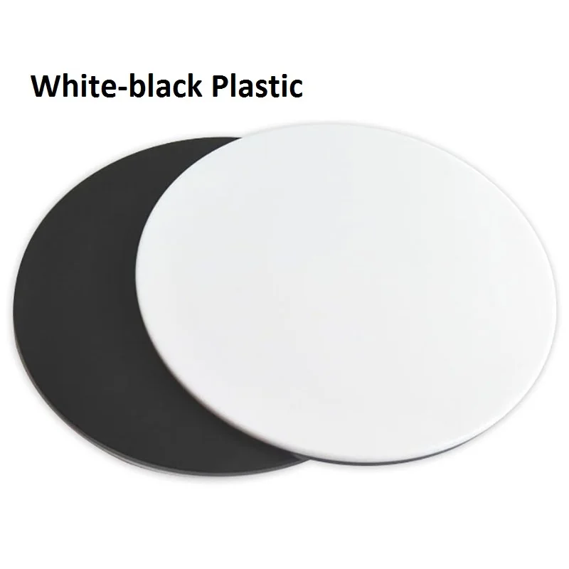 Stereo Microscope Specimen Plate Transparent Translucent Round Frosted Glass White Black Plastic Work Board