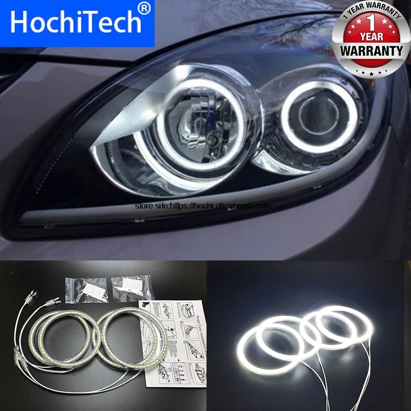HochiTech для hyundai i30 2008 2011 ультра яркий SMD белый светодиодный ангельские глазки 2600LM 12 В