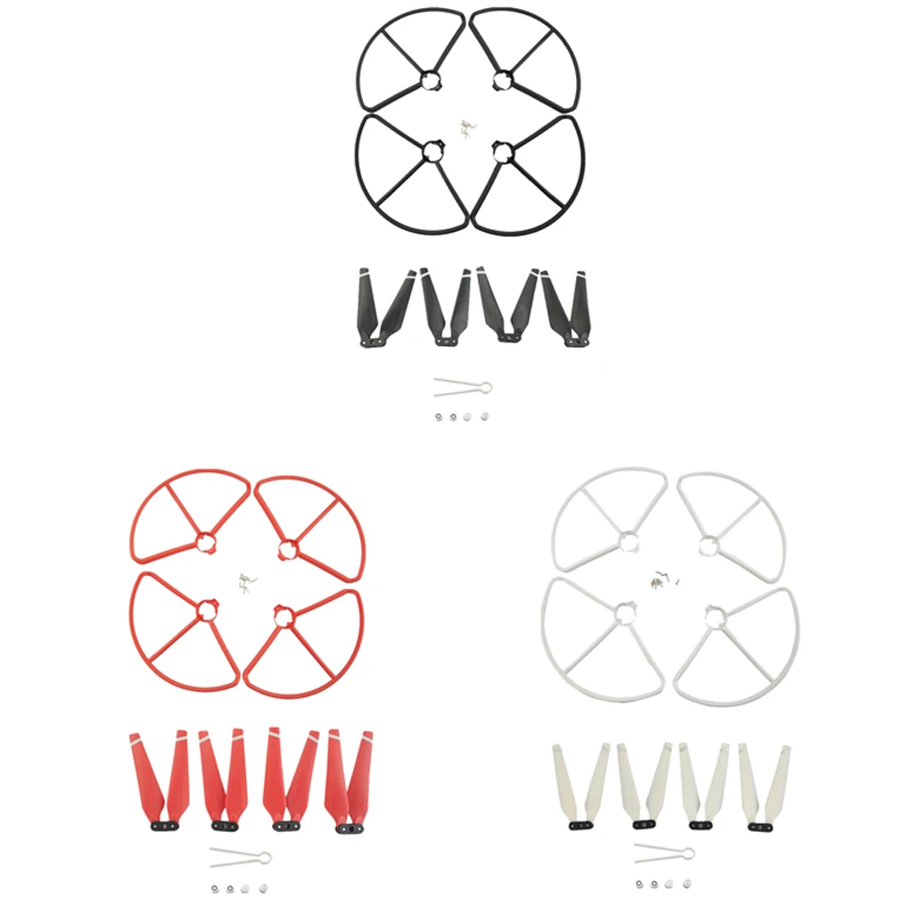 4pcs Foldable Propeller Blade And 4pcs Protection Cover RC Drone Parts Accessories for MJX B2C B2W B2 Bugs 2w Bugs 2 D80 F18