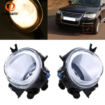 

POSSBAY Car Front Fog Lights for VW Touareg MK1(7L) 2002-2010 Halogen Car Lower Bumper Fog Lamps for Porsche Cayenne 2007-2010