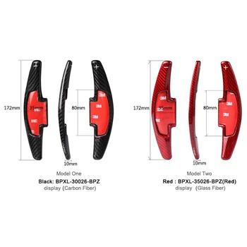 

Carbon Fiber Shifter Paddle Gear Steering Wheel Shift Paddles Car Styling Accessories for Honda Civic Hatchback 2017 2018 2019