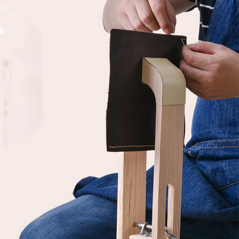 

Wood Leathercraft Hand Stitching Pony Leather Craft Lacing Sewing DIY Table Desktop Tool Portable Horse Clamp 1pc