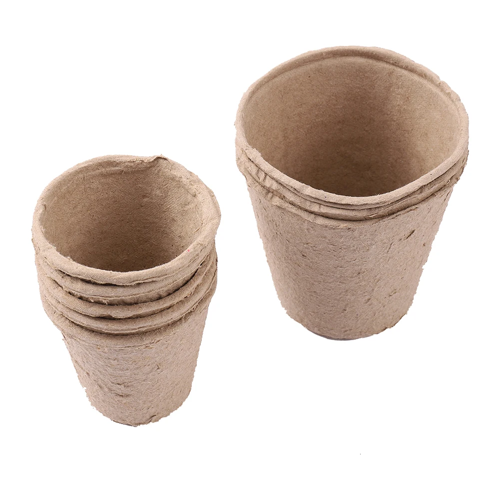 30 Pcs Biodegradable Paper Pulp Cultivation Cup Plant Seedling Nursery ...