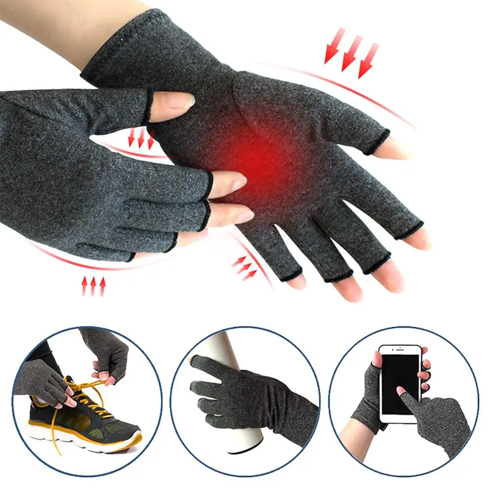 

Lightweight Arthritis Pressure Health Gloves High Elastic Breathable Rehabilitation Half Finger Gloves