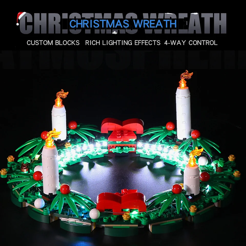 Vonado LED Lighting Set for 40426 Christmas Wreath Collectible