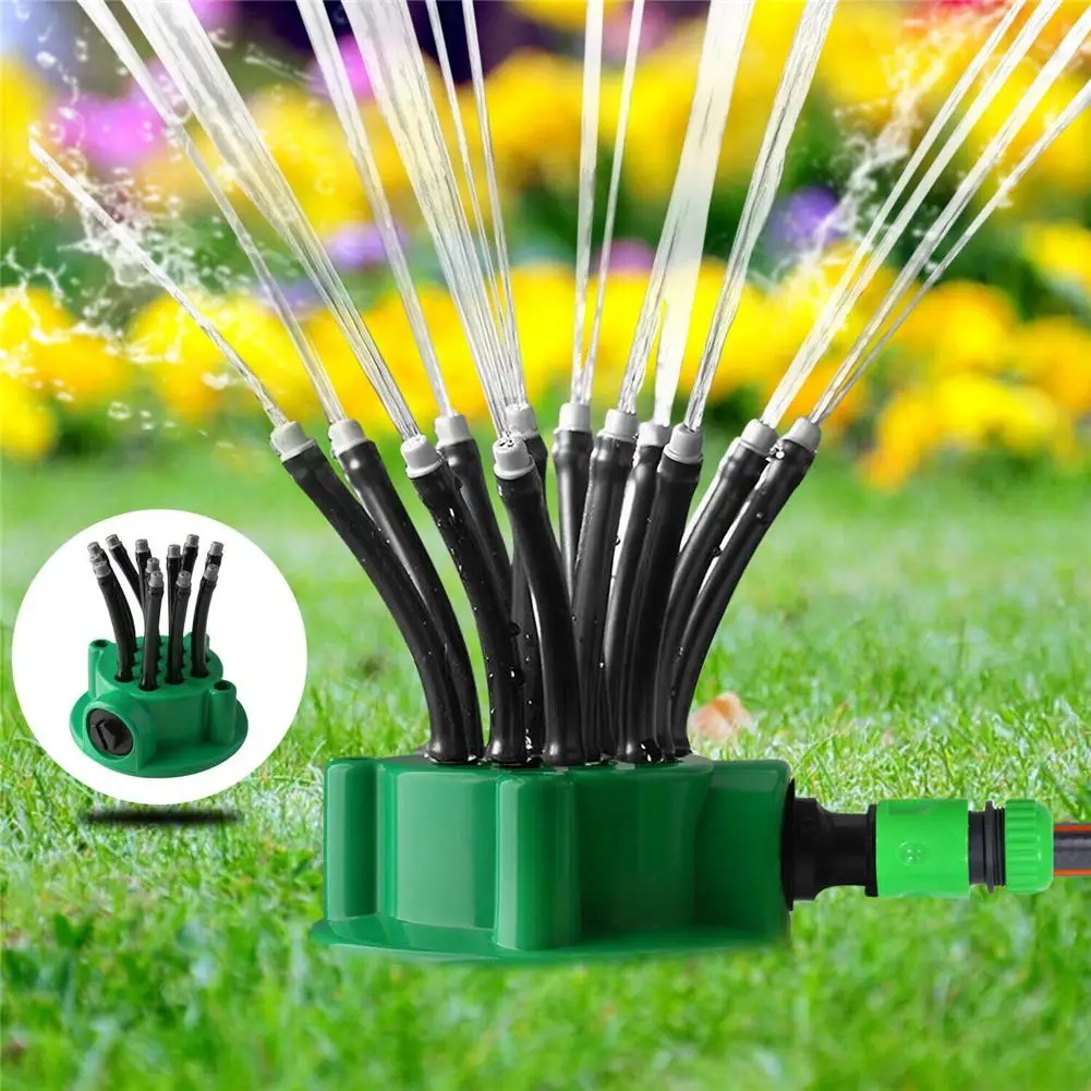 12-pipe 360 Degrees Garden Lawn Water  Sprinkler  System Courtyard  Sprayer For Watering