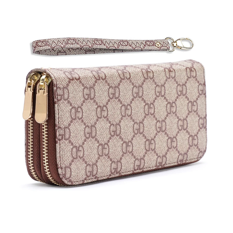 

Women Wristband Wallet PU Leather Purse For Female Wrist Handle Phone Case Long Section Money Pocket Pouch Coin Purse Card Holders Clutch